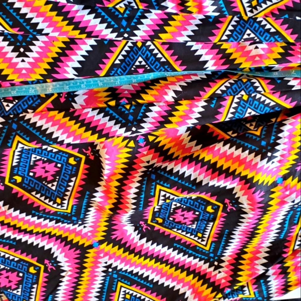 This African print skirt is fun and full. Can be worn year round.